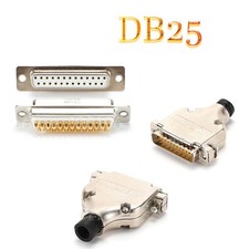 25-Pole D-SUB DB25 Socket Plug Solder AMP Connector Changer Coupler Adapter Lot picture
