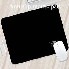 Gaming Mouse Pad Anti Slip Rubber Mat for PC Laptop Office Desk Black, 1pc picture