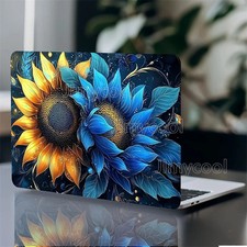 2PCS Sunflower Flower Pattern Vinyl Laptop Skin Stickers Waterproof picture