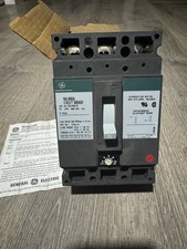 Surplus Open GENERAL ELECTRIC TEC36015 600VAC 15A 600 AC 3 Poles (GREEN) New picture