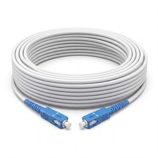 Singlemode Simplex Armored Fiber Patch Cord White Cable UPC APC SC-SC 1m-30m picture