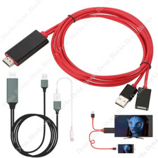 1080P HDMI Mirroring AV Cable for iPhone iPad Android Phone to TV HDTV Adapter picture