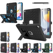 For iPad 7/8/9/10th Gen Case Heavy Duty Shockproof Stand Cover +Screen Protector picture