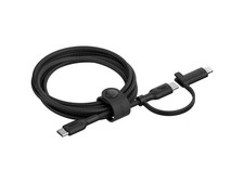 Belkin BoostCharge Pro 5' 60W 2-In-1 Braided USB-C and Lightning Cable, Black picture