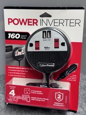 CyberPower 160W Power Inverter with 2 120V AC Outlets and 2 USB Ports Black/Red picture