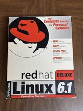 1999 Red Hat Linux 6.1 Boxed Set Complete w/ CDs & Manuals New Open Box picture