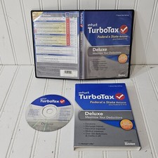 OLD Intuit TurboTax Deluxe 2013 Federal & State Returns Audit Support + Sleeve  picture