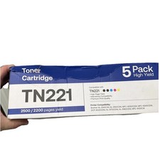 EZink Premium Toner Cartridge TN225 TN221 5 Pack picture