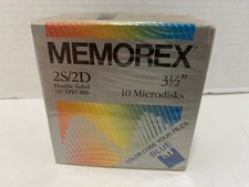 Box 0f 10 Memorex 2S/2D 3 1/2