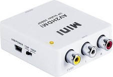 Composite RCA to HDMI Adapter Box Up Scaler 1080P with Power Supply picture