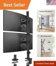 Vertical Dual Monitor Mount, Stacked Monitor Stand for 2 Monitors with Height... picture
