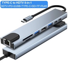 8 in 1 USB C Hub Docking Station - 5Gbps Transfer, 4K HDMI-compatible PD, 2x USB picture