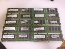 COMPAQ 140133-001 128MB SYNC 133MHz CL3 SD RAM MEMORY LOT OF 10 picture