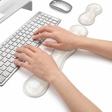 Wrist Rest for Keyboard and Mouse, Ergonomic Mouse Hand Rest Set, Cute Glitte... picture