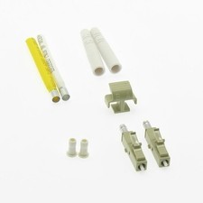 20 Pack of LC/UPC Multimode Duplex Connector 2mm Gray (10pack) picture