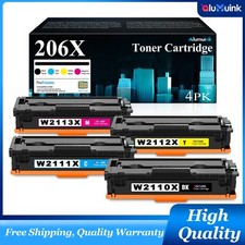 206X 4-Pack High Yield Toner W2110X with Chip for HP M255nw, MFP M283cdw Printer picture
