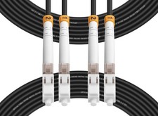Fibergaga®Outdoor LC to LC OM3 Fiber Patch Cable Multimode TPU, 15M(50ft) | A... picture