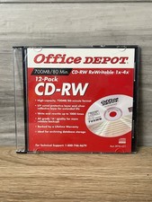 Office Depot CD-RW 12 Pack 700MB 80min 1x-4x Rewritable  Lot of 7 picture