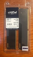 Brand New Crucial 16GB (2 x 8GB) DDR5-4800 UDIMM Memory (CT2K8G48C40U5) CL40 picture