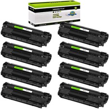8 PACK Q2612X 12X Toner Cartridge For HP LaserJet 3015 3020 3030 3050 3052 3055 picture