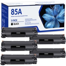 5 Pack CE285A 85A Black Toner Cartridge For HP Laserjet Pro P1102WHP P1005 M1132 picture