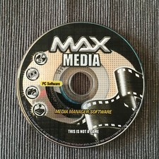 Max Media Manager Software for PC Disc Only untested picture