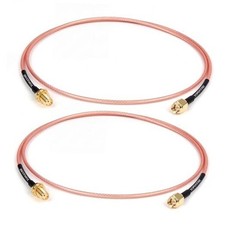 2ft SMA Male to SMA Female Cable 2PCS - Bulkhead SMA RG316 picture