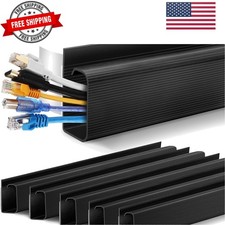 Cable Management Under Desk 94.5in 6X L15.8in J Channel, Cord Organizer for D... picture