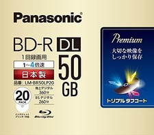 20pcs Panasonic Blu-ray DVD BD-R DL 50GB 4x Speed 3D Blu ray Printable Discs picture