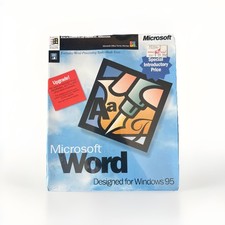 Microsoft Word Designed For Windows 95 (Upgrade) - Brand New, Sealed (Very Rare) picture