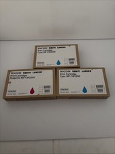Genuine Ricoh Savin Lanier Print Cartridge Cyan(2) Magenta(1) MP CW2200 Lot- Exp picture