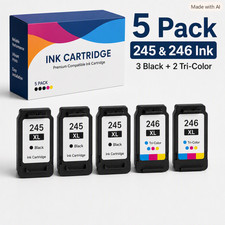 PG-245XL CL-246XL Ink Cartridge for Canon 245 246 Pixma MG2522 TS3122 TR4520 5PK picture
