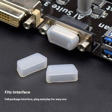 10Pcs Multipurpose DB9 VGA Port Protector Silicone Dust Cap For Laptop picture
