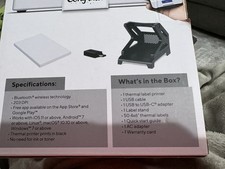 Core Innovations Bluetooth Thermal 4x6 Shipping Label Printer White New Open Box picture