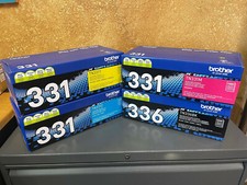4-Pack GENUINE BROTHER OEM TN336BK TN331C TN331Y TN331M TONER SET - SEALED*  picture
