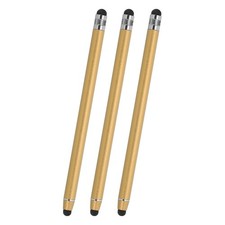 3 Pcs Stylus Pens for Touch Screens, 2 in 1 Universal Capacitive Stylus, Gold picture