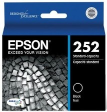 NEW Epson 252 Black T252120 Ink Cartridge Genuine picture