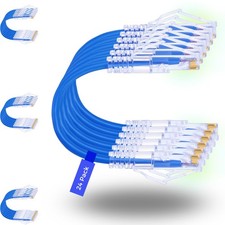 Rapink Patch Cables Cat6/ Cat6a 1ft 24 Pack Slim, Cat6a Ethernet Patch Cable ... picture