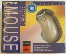 Qtronix Ergonomic Mouse Lynx 90 NEW SEALED Vintage picture