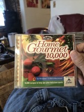 Vintage 1997 Home Gourmet 10,000 Recipe Software PC Windows 3.1 Apple Macintosh picture