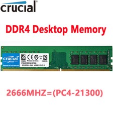 Crucial DDR4 8GB 2666 Mhz  PC4-21300 288pins Desktop Memory Dimm Ram 1X8GB picture