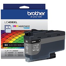 BROTHER LC406XLBKS HIGH YIELD INK CARTRIDGE, BLACK picture