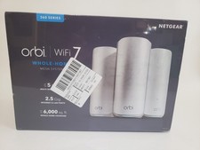 NETGEAR Orbi Dual-Band WiFi 7 Mesh Network System (RBE363-100NAS) New Sealed  picture