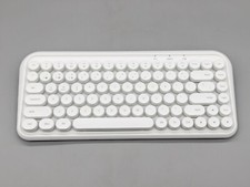 Taiahiro K898 Wireless Mechanical Gaming Keyboard Retro Round Keys White picture