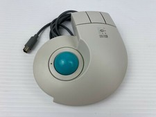 Vintage Logitech T-CD2-6F PS/2 Wired Trackball TrackMan Stationary Mouse picture