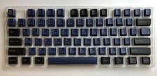 PBT Dye Sublimation Japanese Keycaps Blue Samurai - Cherry MX picture