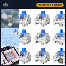 90PCS Blue Mechanical Keyboard Switches, 3 Pin Dustproof for Gaming & 3D Printin picture