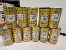LOT OF 11 SEALED Zebra 6000 Wax Ribbon 5.16