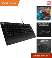 213 Prodigy Gaming Keyboard - Wired RGB Backlit Keyboard with Mech-Dome Keys,... picture