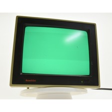 Franklin MG-120TS Monochrome Green CRT Computer Monitor Missing Stand Powers On picture